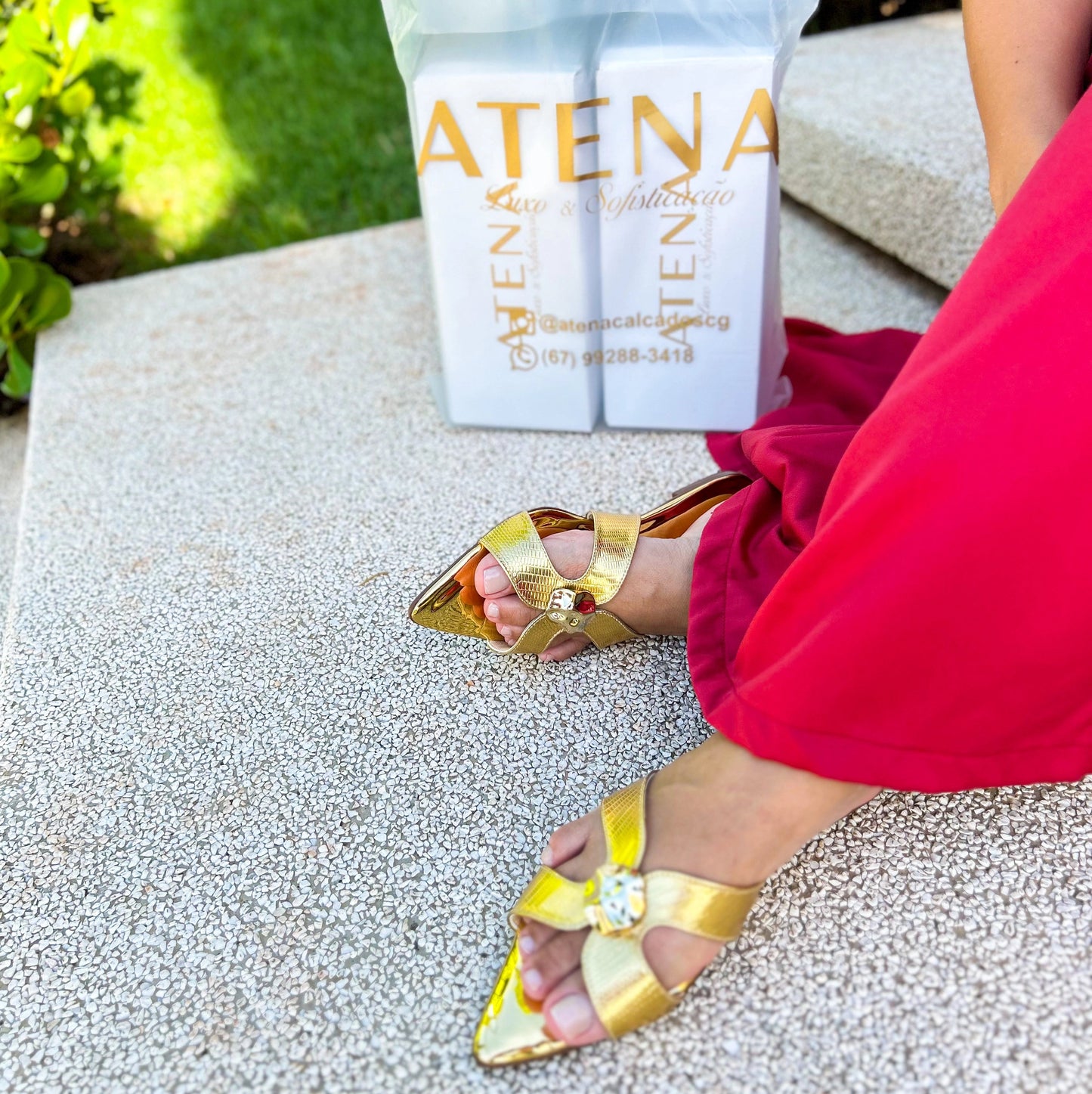 Rasteirinha Dourada  | Super Luxury Atena