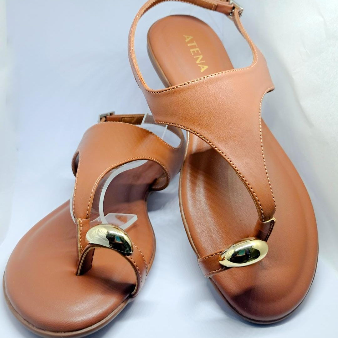 Sandália Rasteirinha | Brown Luxury Atena